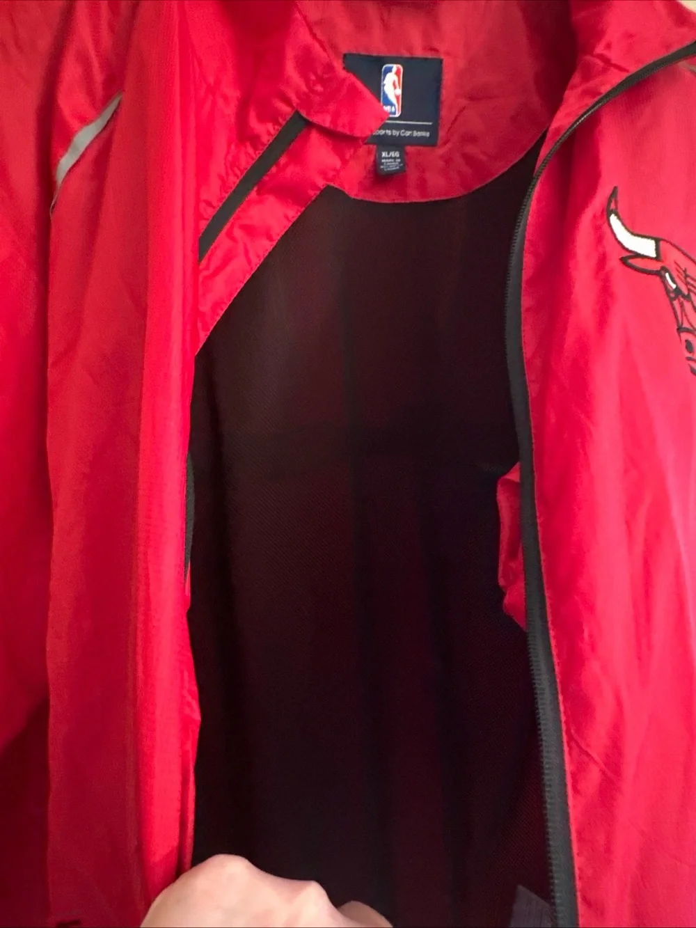 Chicago Bulls Lightweight Jacket Windbreaker Size XL Gll Carl Banks NBA